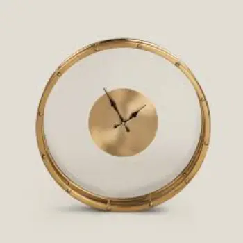 Yorkshire Gold Glass & Metal Wall Clock 